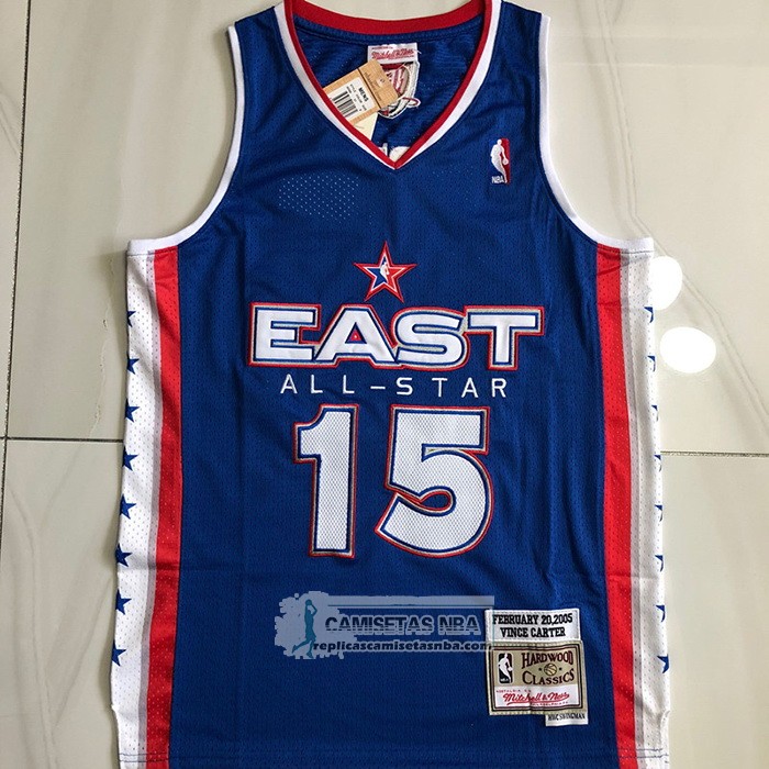 Camiseta All Star 2005 Brooklyn Nets Vince Carter NO 15 Azul
